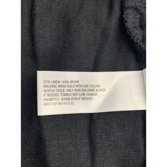 Universal Thread Womens Sleeveless Black Button-Down Jumpsuit With Pockets - Picture 12 of 12